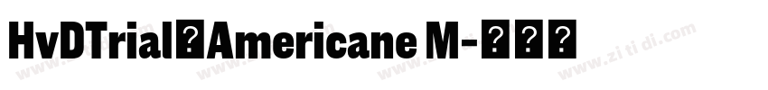 HvDTrial_Americane M字体转换 HvDTrial_Americane M字体转换